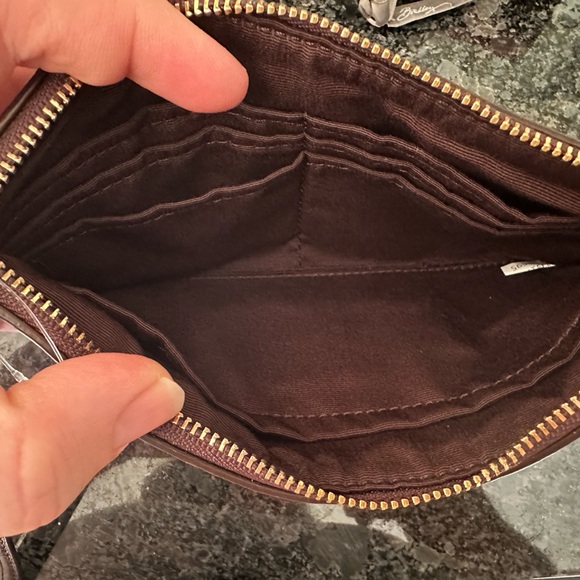 Coach Dark Brown Zip-Around Wallet - Picture 3 of 3